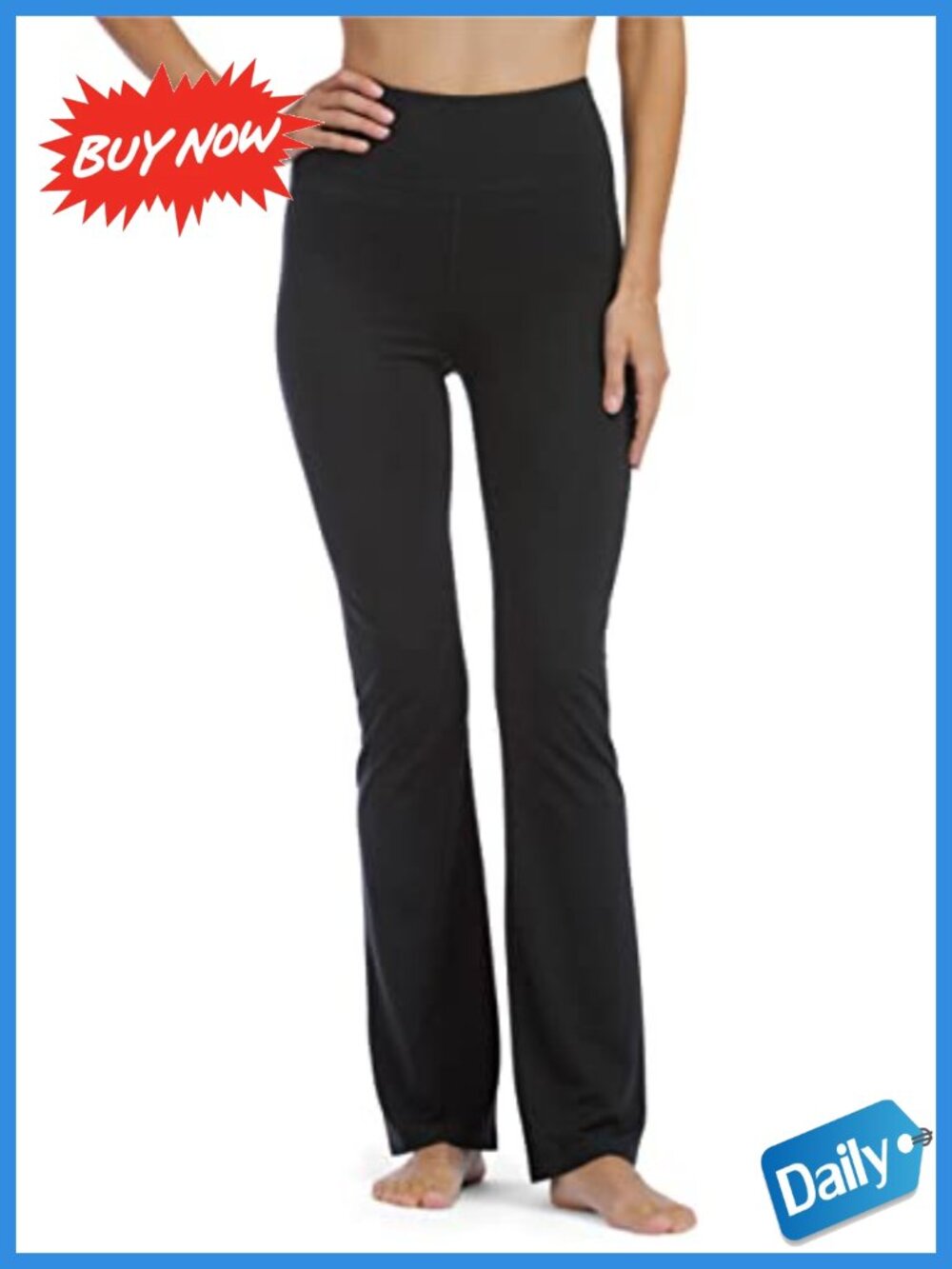 Organic Cotton Modal Bootcut Yoga Pants High Waisted Athletic Leggings